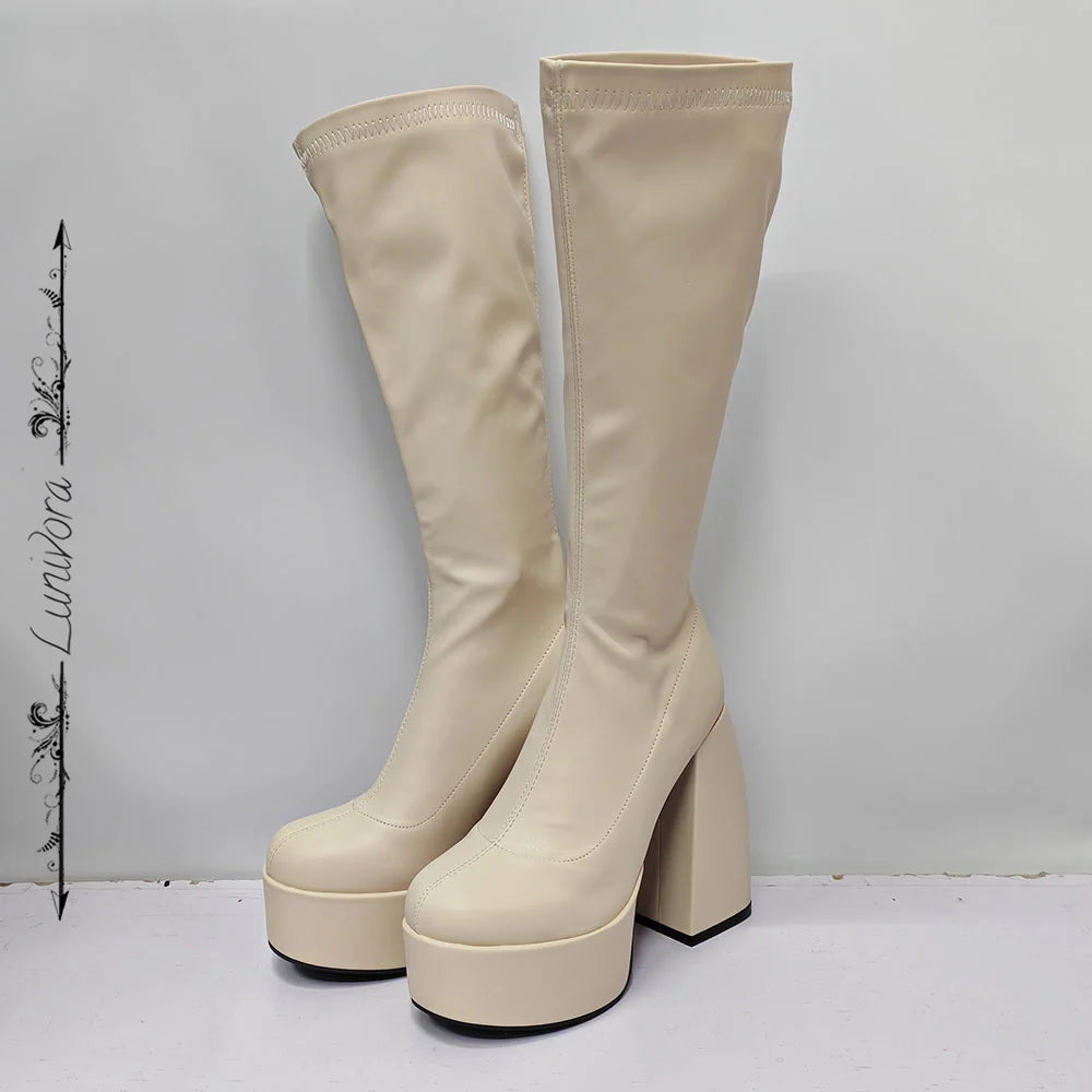 Lunaria Chunky Platform Boots
