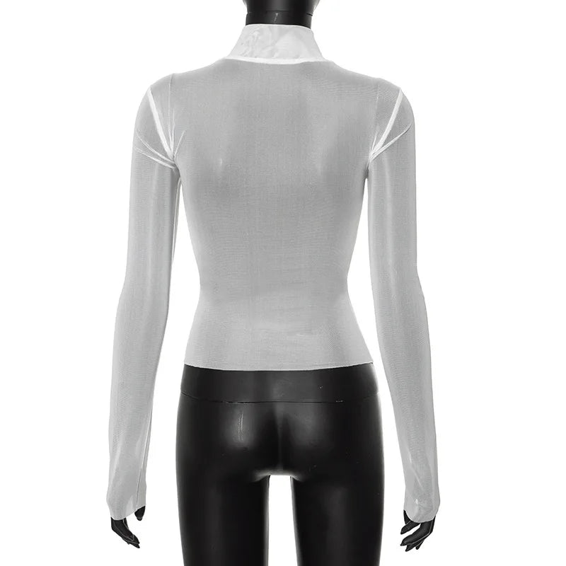 Veilhex Mesh Top