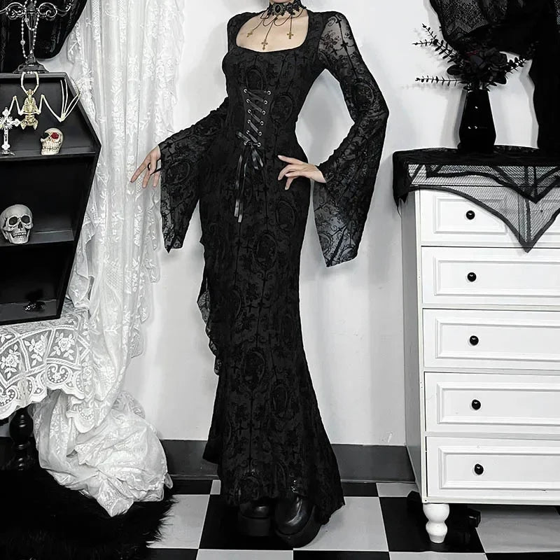 Funeral Waltz Flare Dress