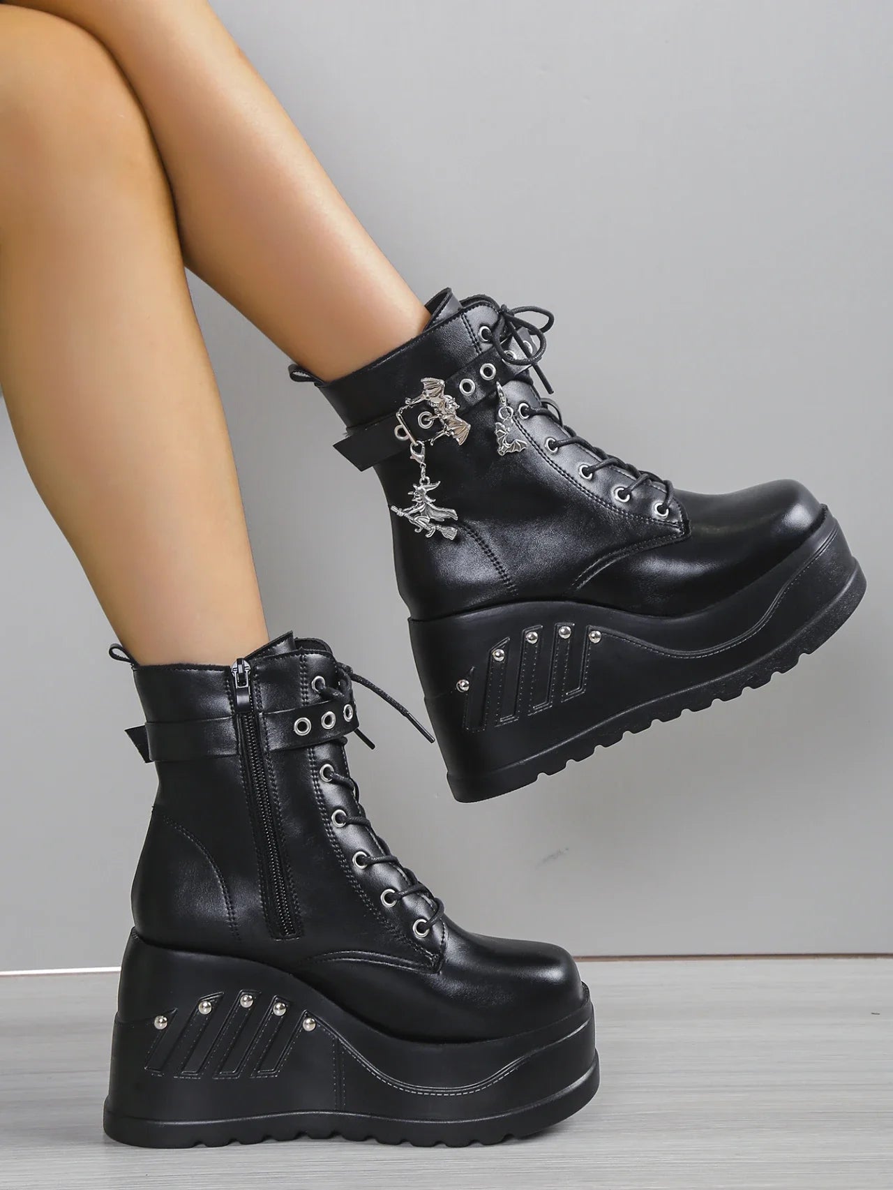 Dahlia Platform Heels Boots