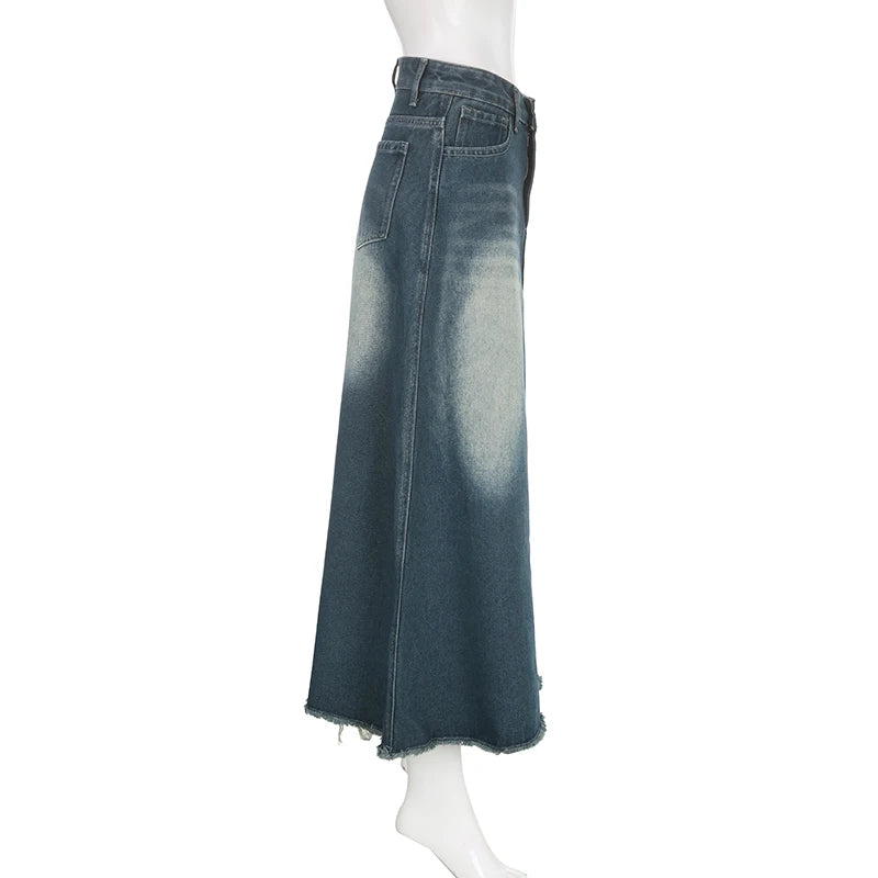 Ruinstone Denim Skirt