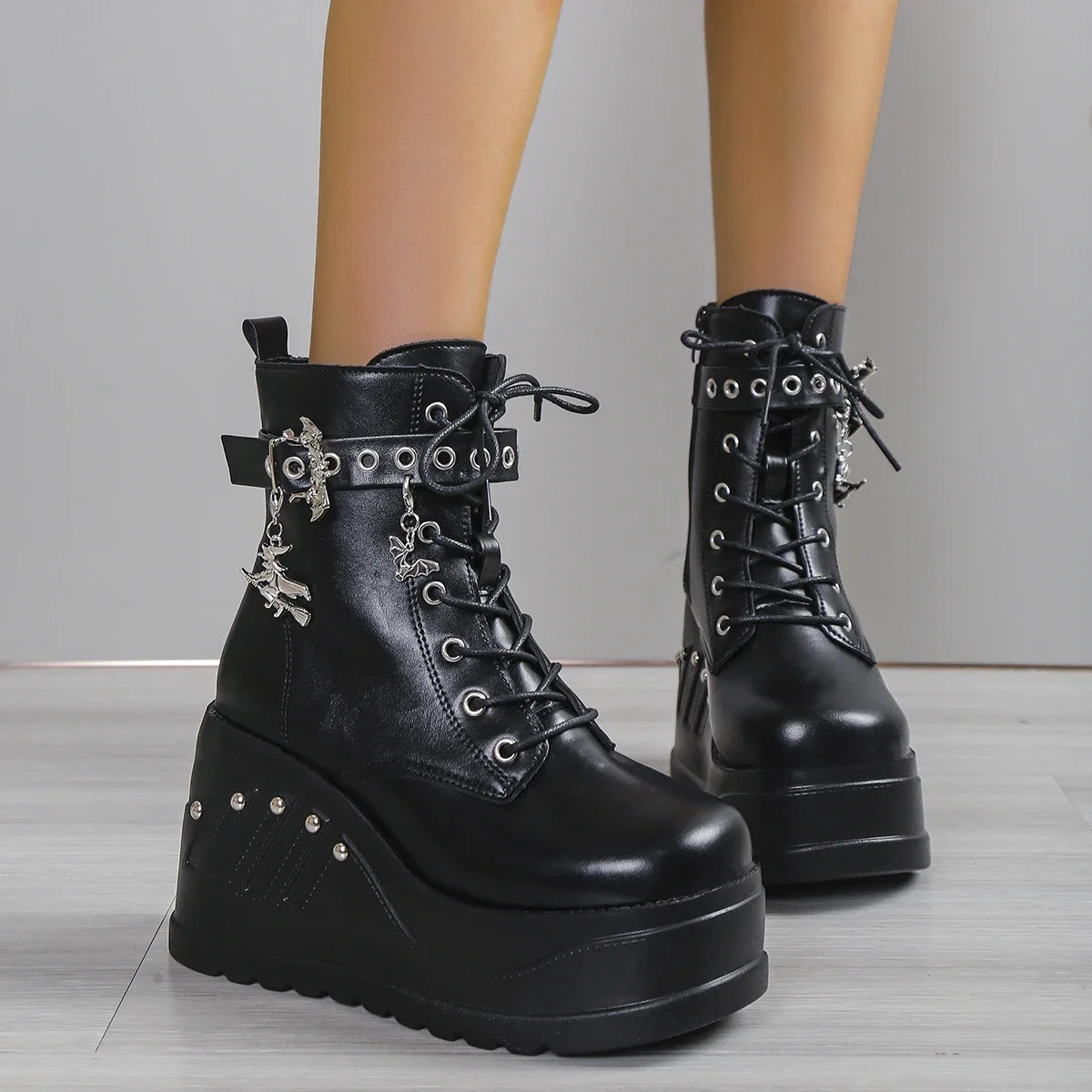 Dahlia Platform Heels Boots