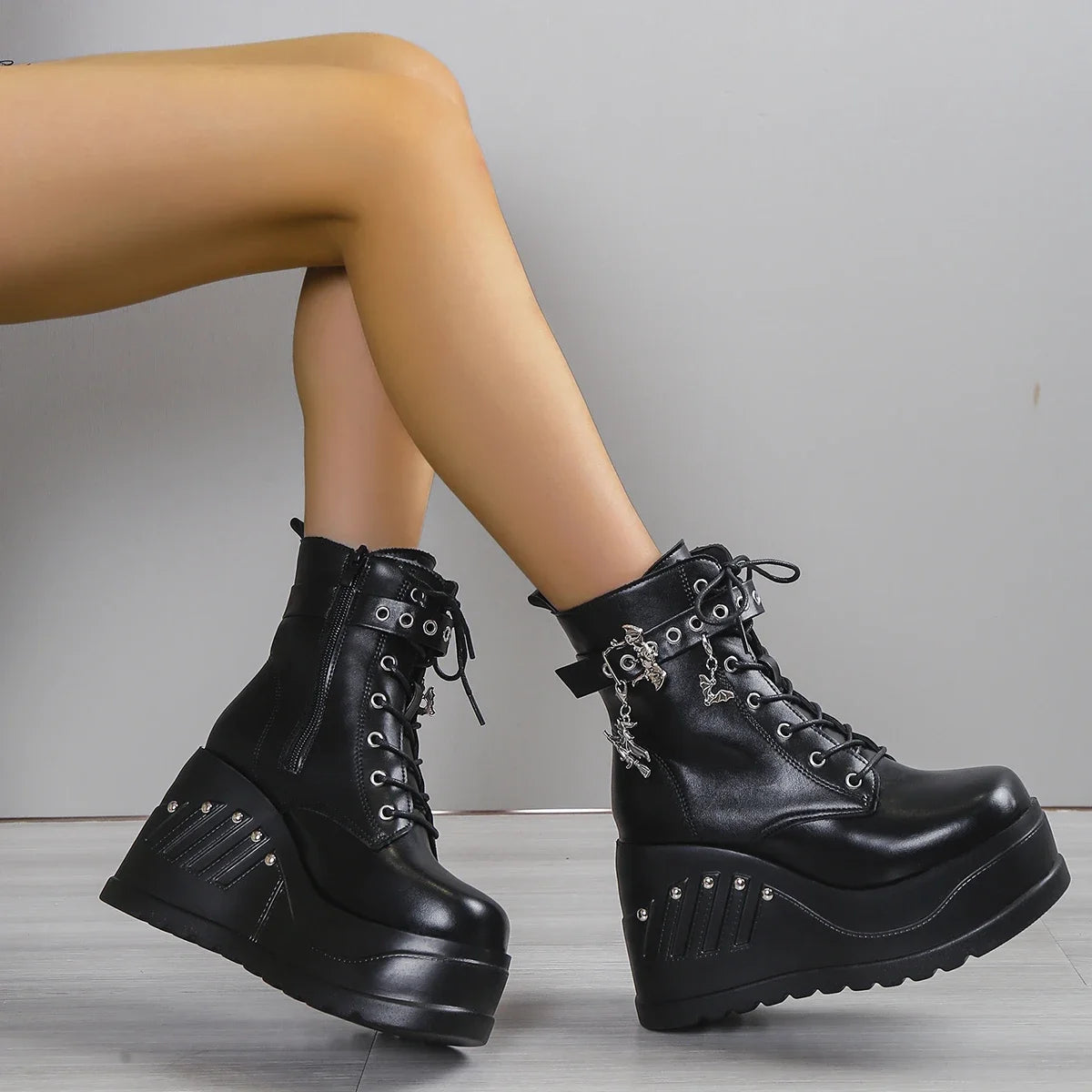 Dahlia Platform Heels Boots