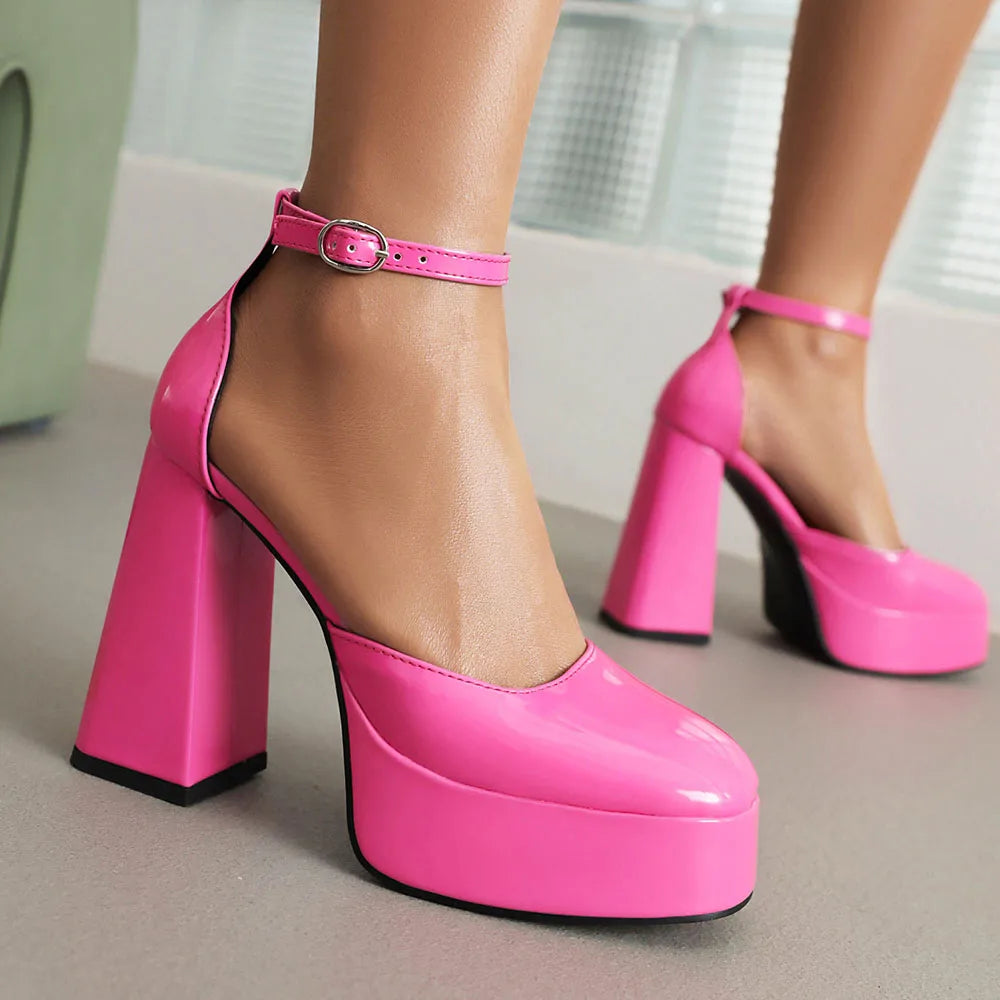 Belladonna Ankle Strap Pumps