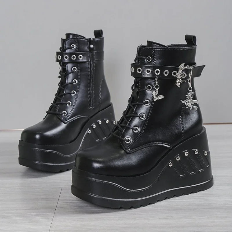 Dahlia Platform Heels Boots