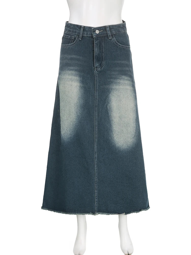Ruinstone Denim Skirt