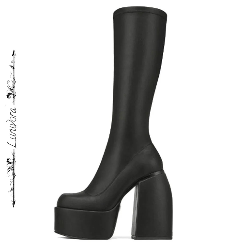 Lunaria Chunky Platform Boots