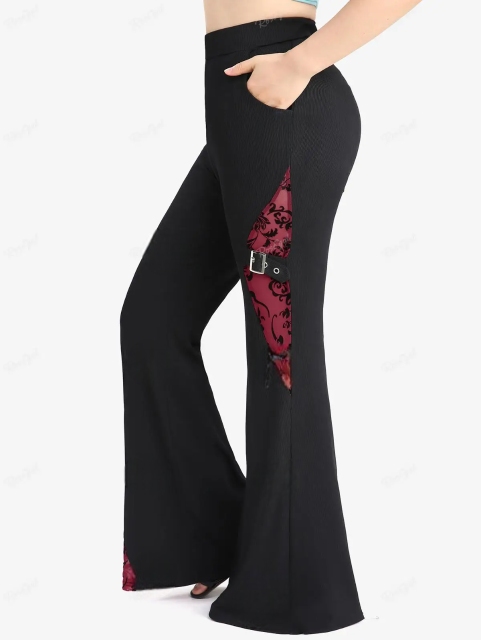 Wilted Bloom Mesh Pants