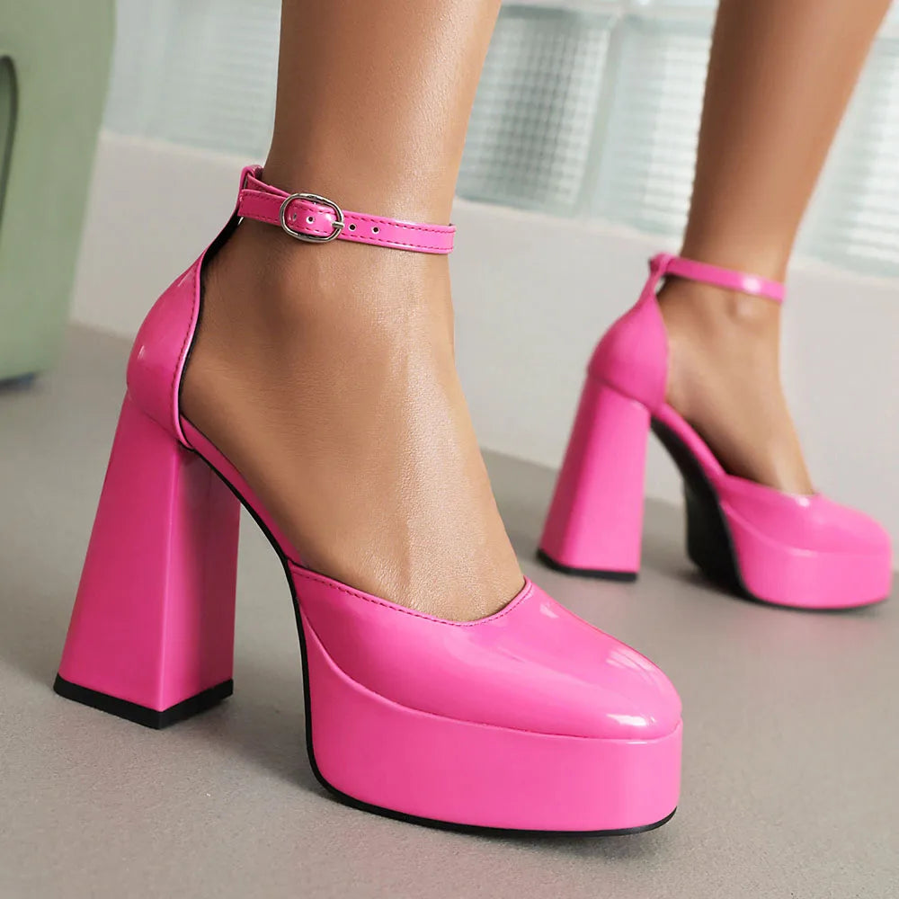 Belladonna Ankle Strap Pumps