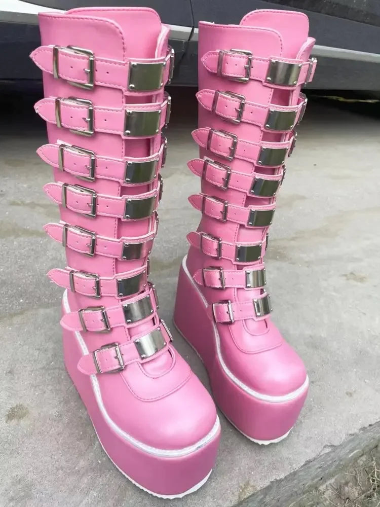 Eris High Heels Platform Boots