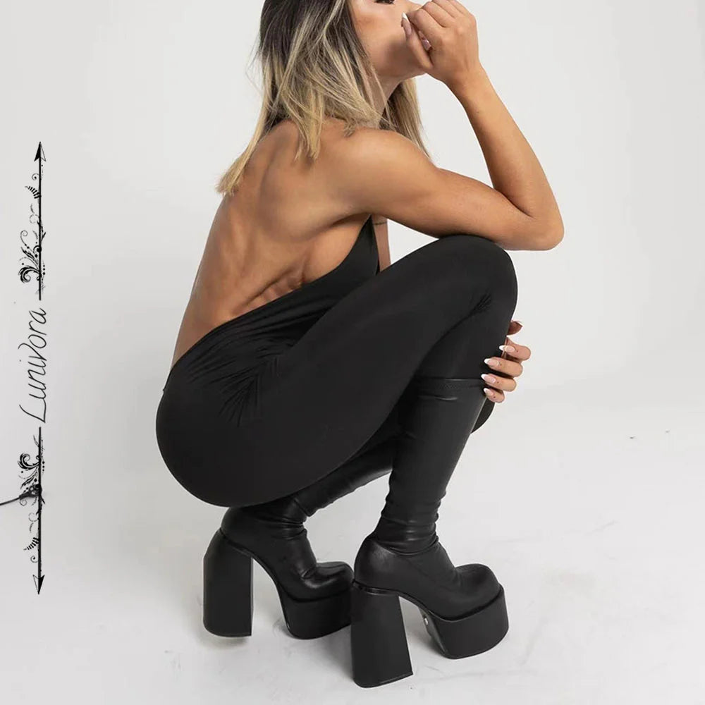 Lunaria Chunky Platform Boots