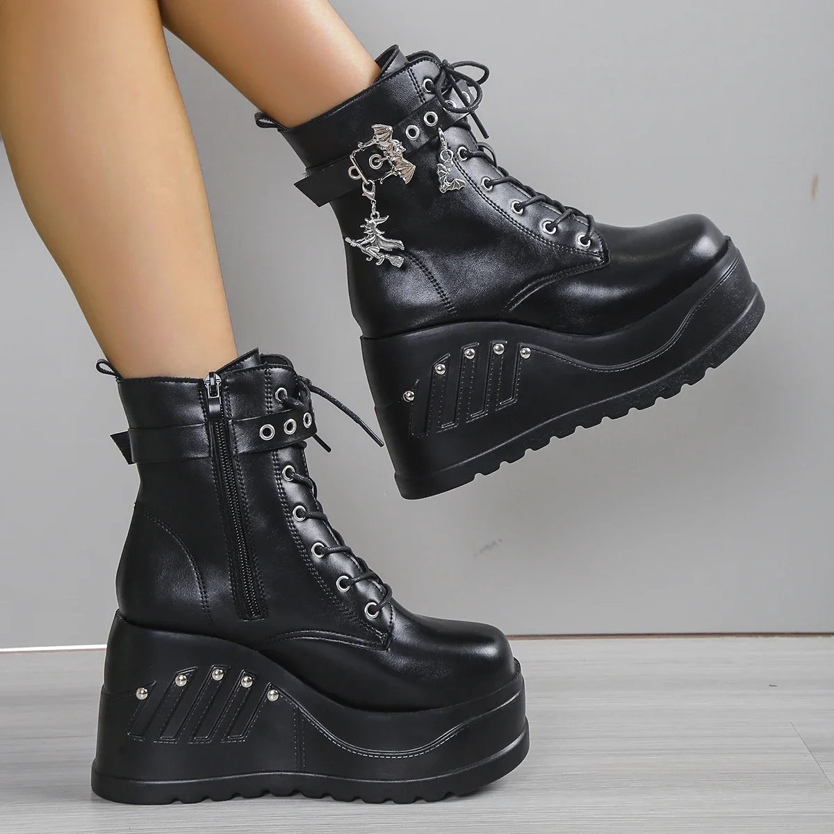 Dahlia Platform Heels Boots