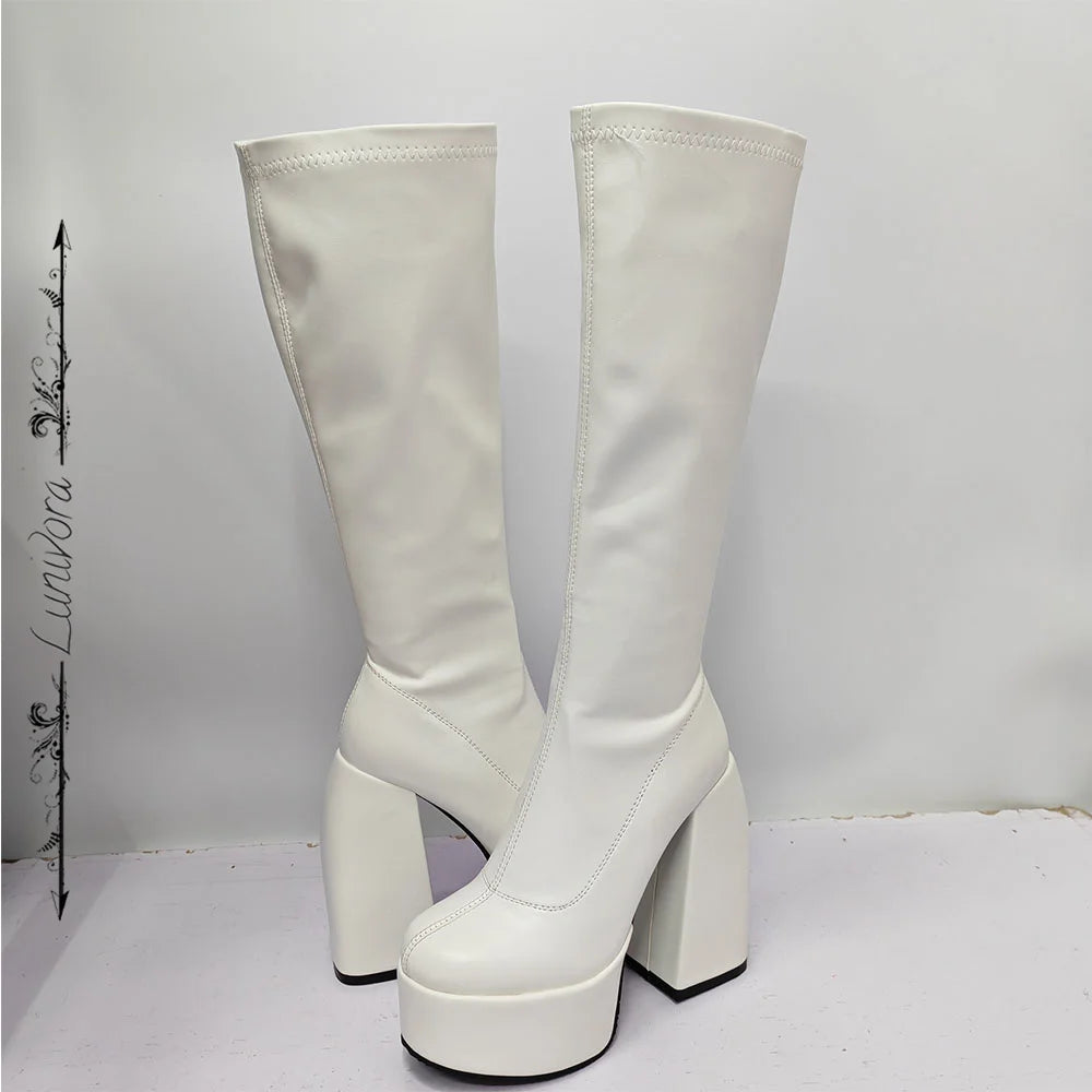 Lunaria Chunky Platform Boots
