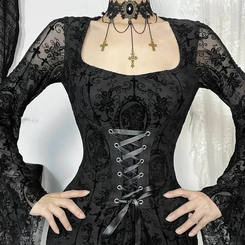 Funeral Waltz Flare Dress