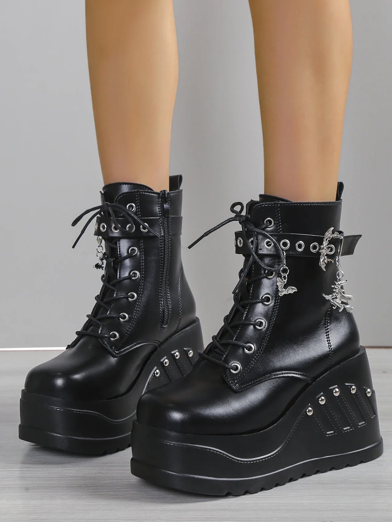 Dahlia Platform Heels Boots