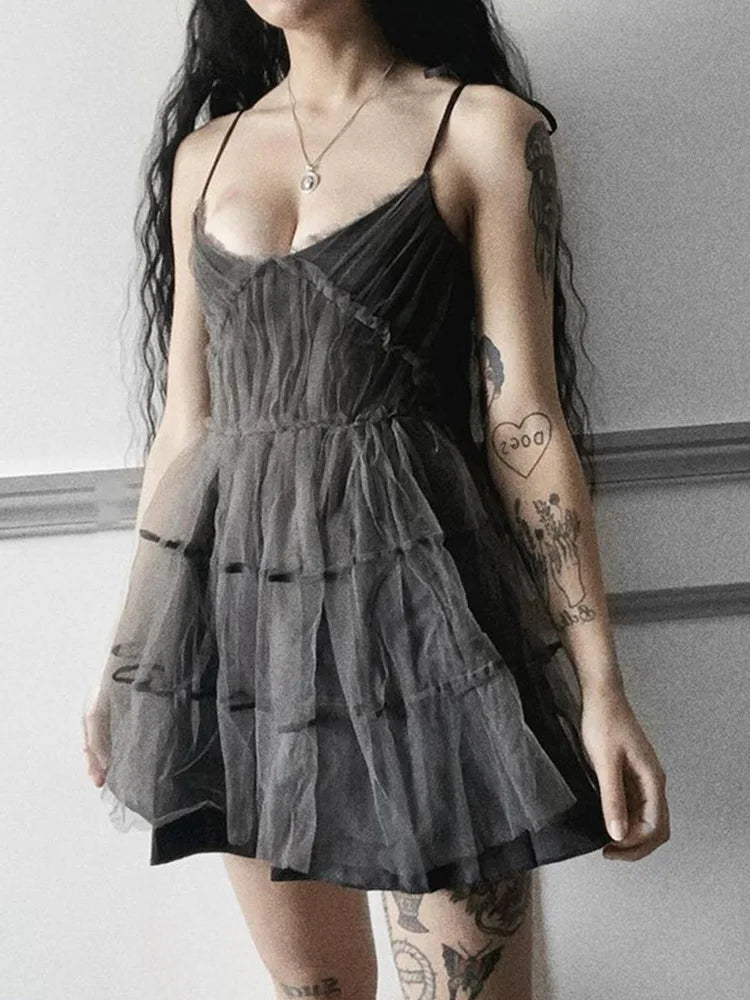 Black Dahlia Mesh Dress