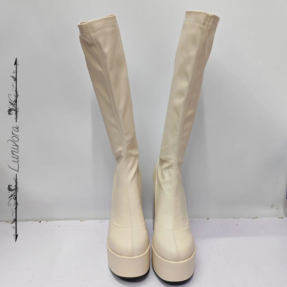 Lunaria Chunky Platform Boots