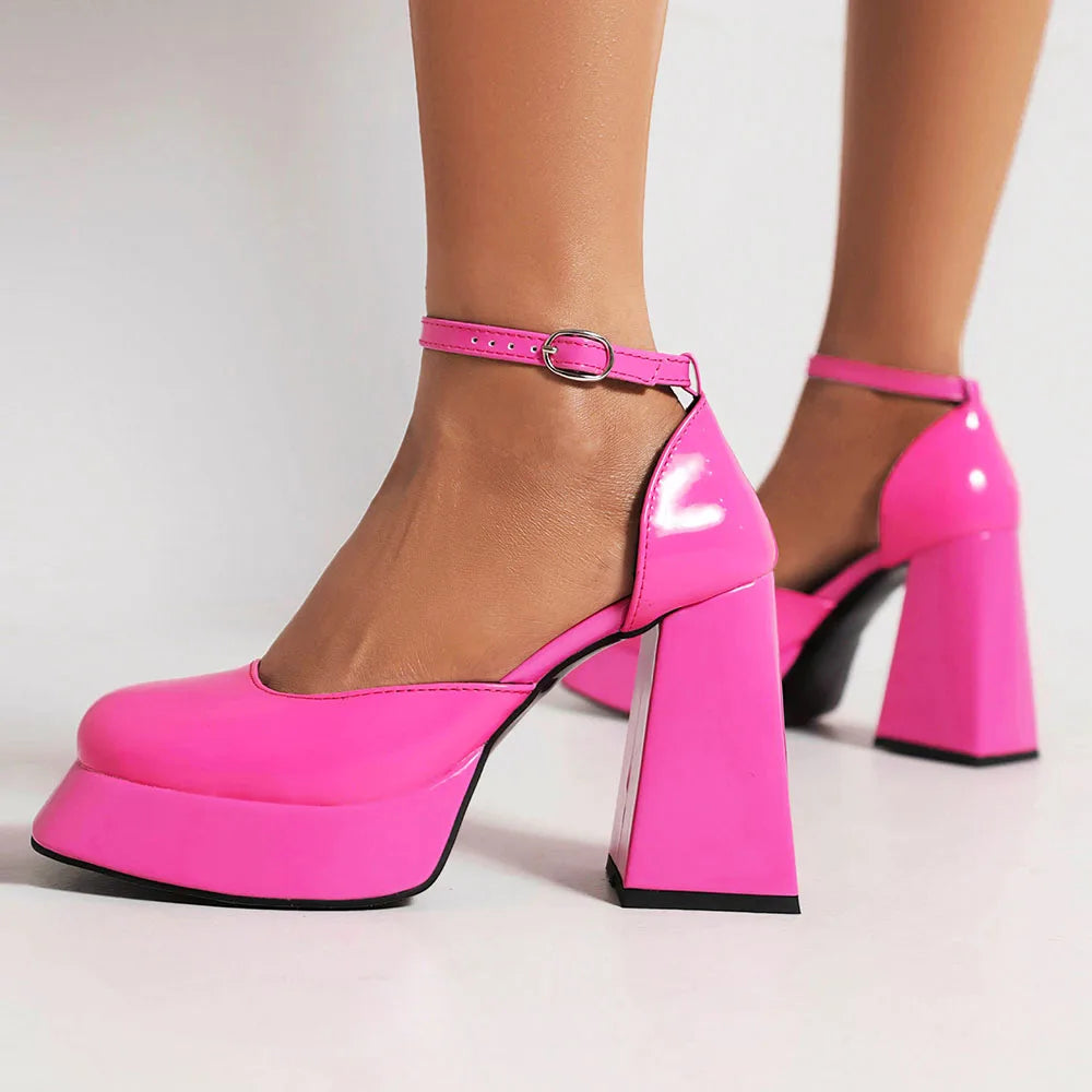 Belladonna Ankle Strap Pumps