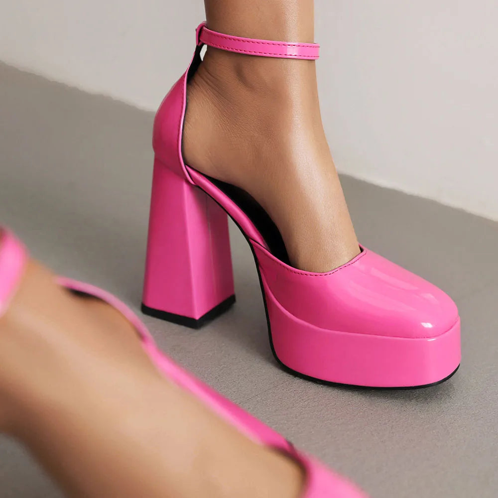 Belladonna Ankle Strap Pumps