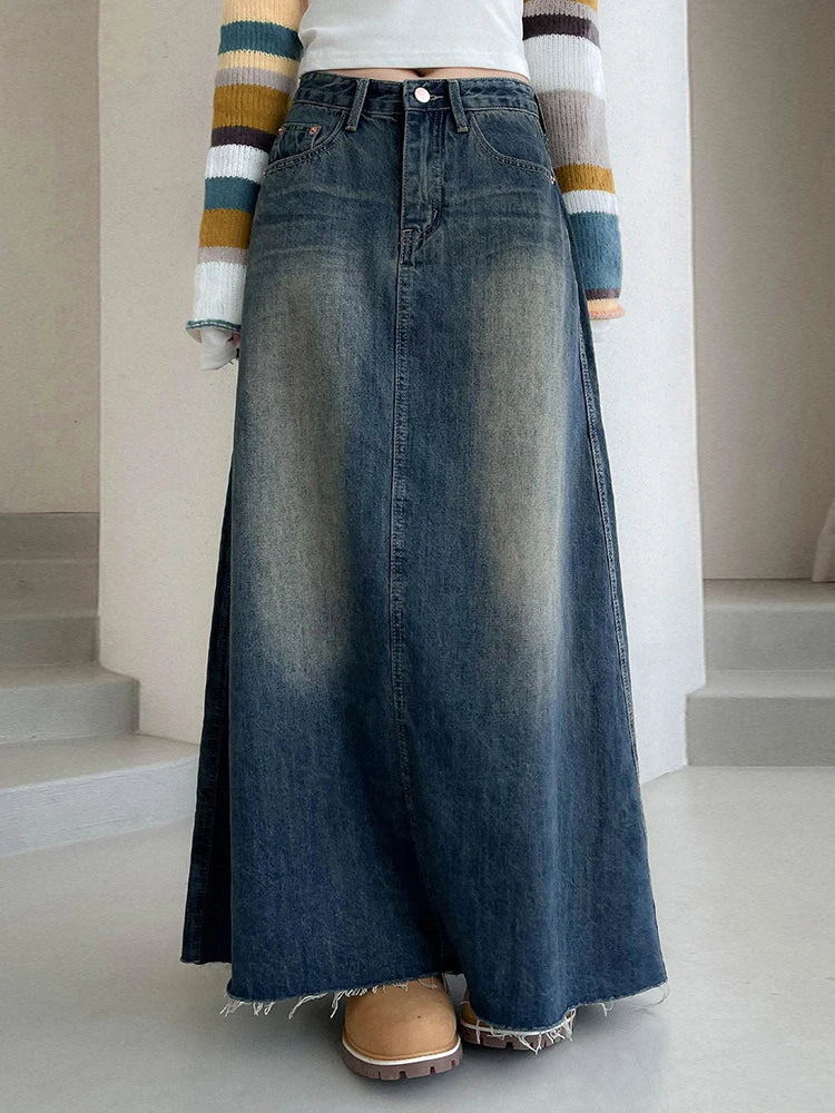 Ruinstone Denim Skirt