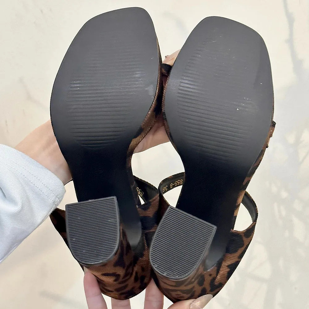 Feralia High Heels Leopard Sandals