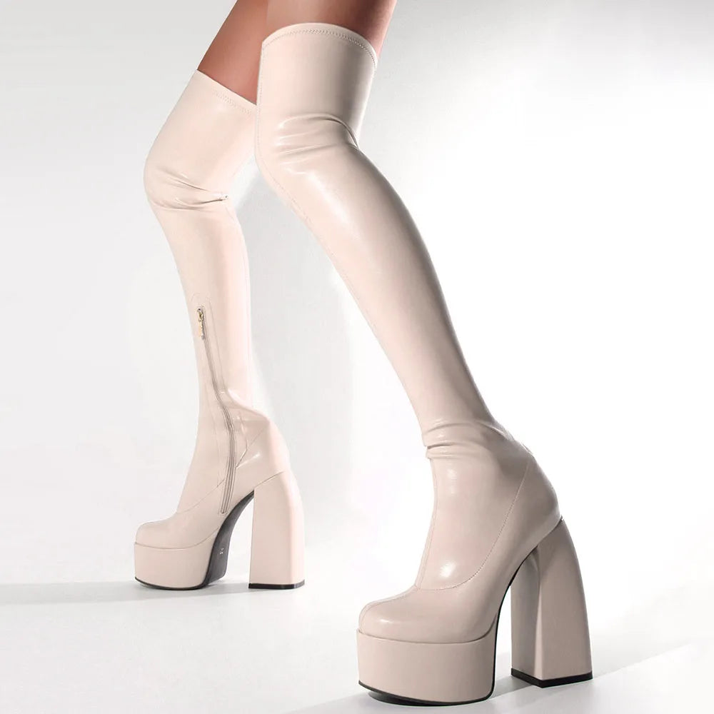 Lunaria Chunky Platform Boots