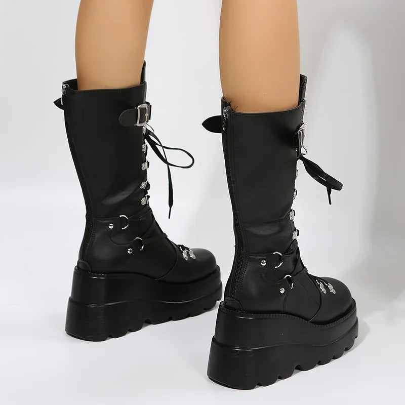 Nyra Strap Combat Boots