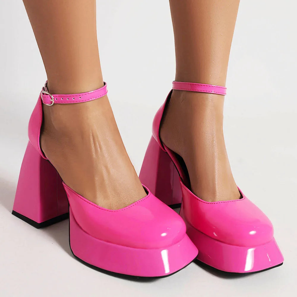 Belladonna Ankle Strap Pumps