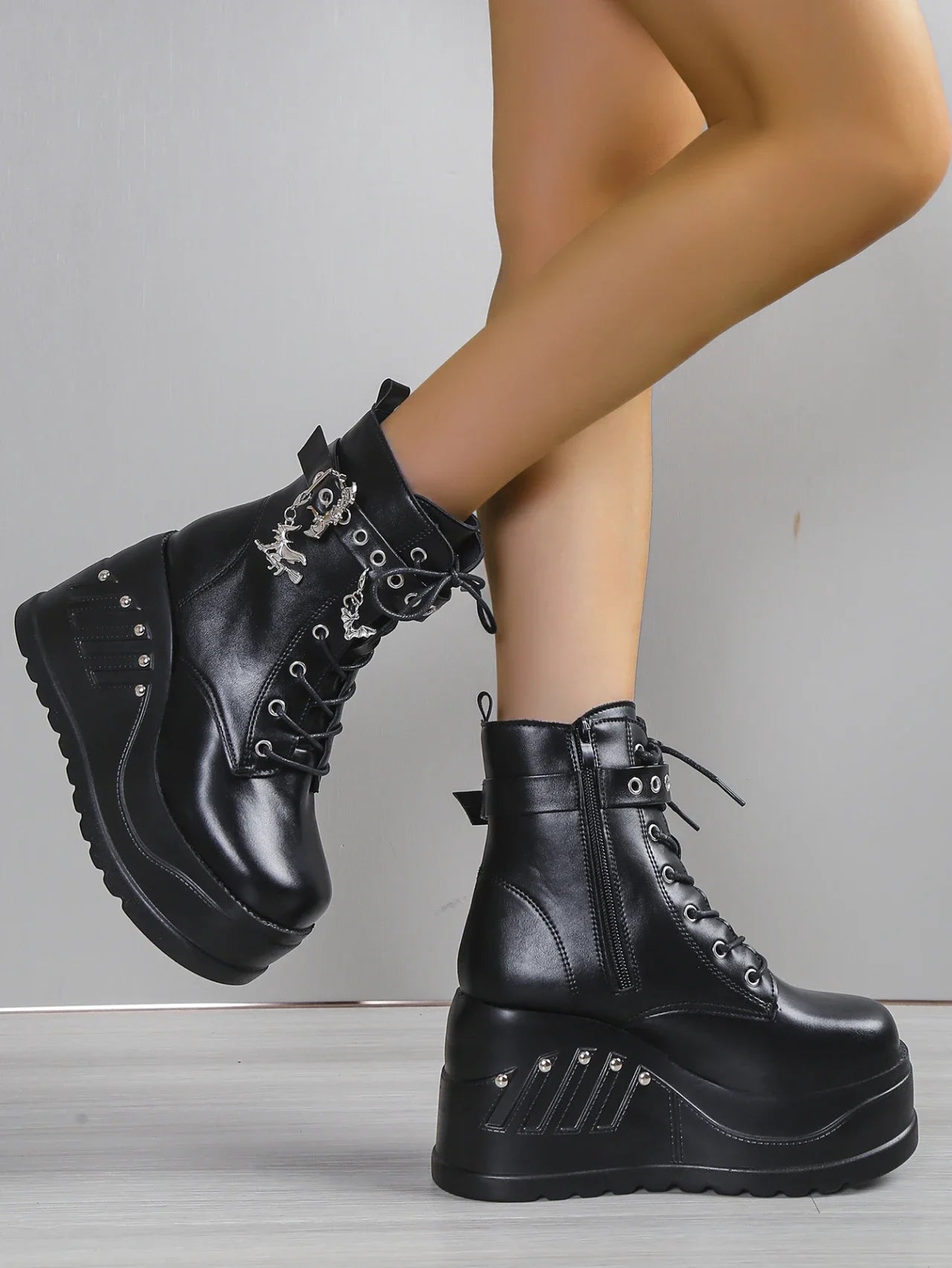 Dahlia Platform Heels Boots