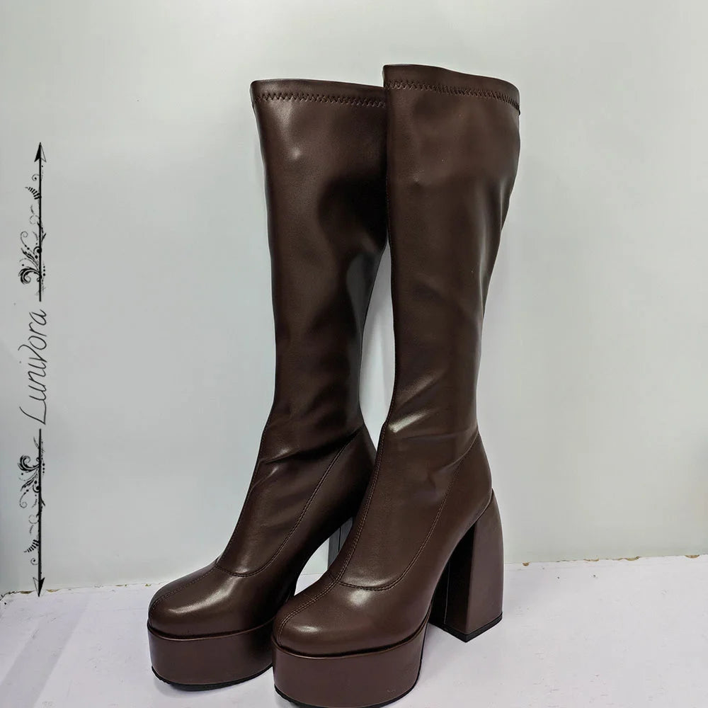 Lunaria Chunky Platform Boots