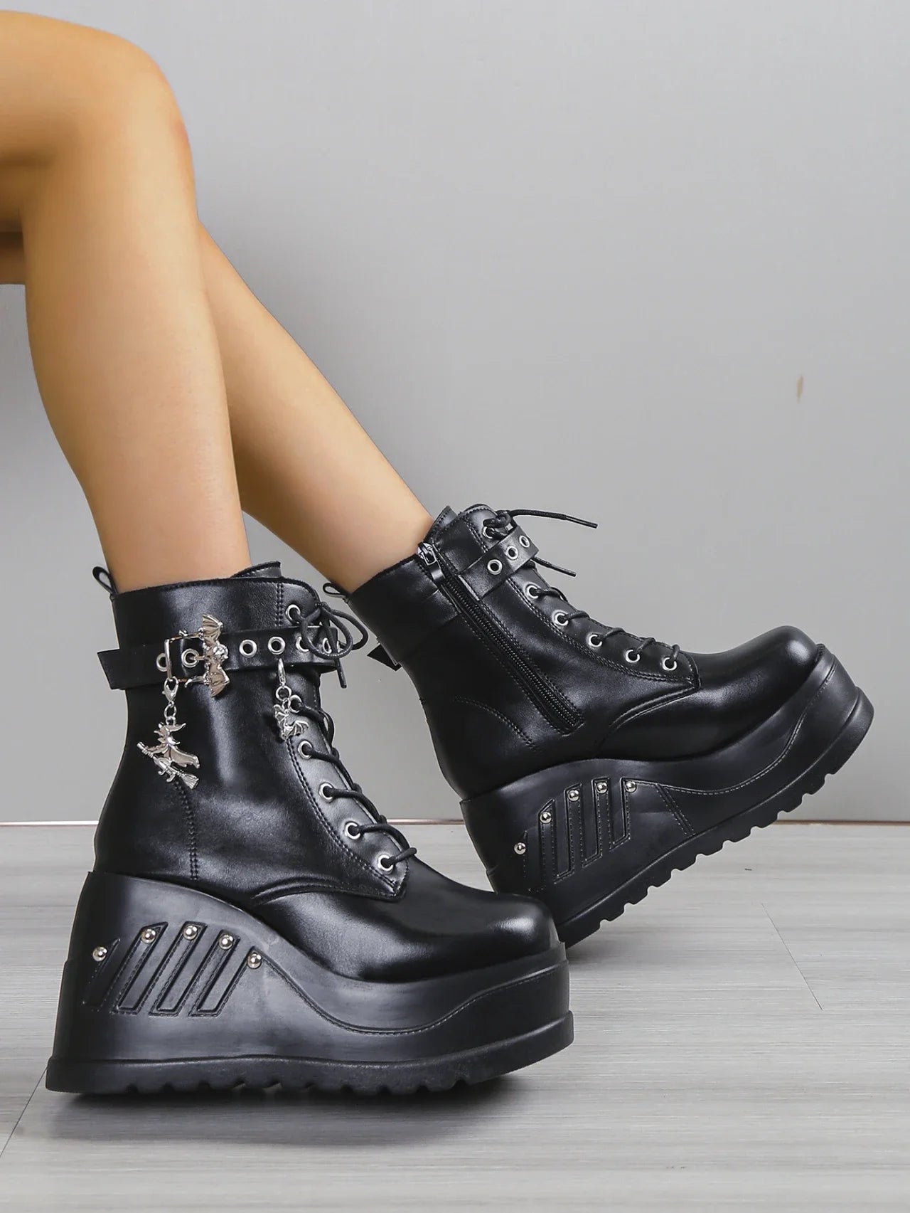 Dahlia Platform Heels Boots