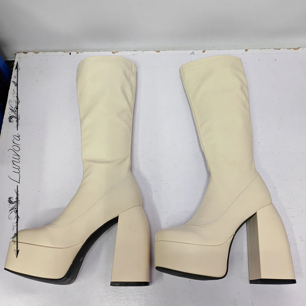 Lunaria Chunky Platform Boots