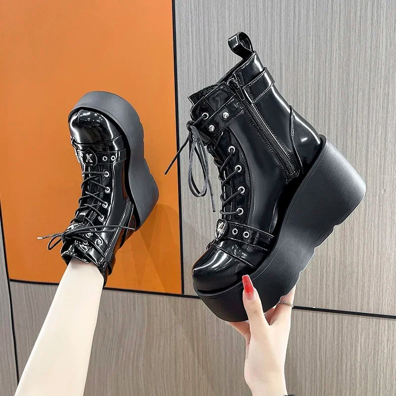 Grimlash Punk Motorcycle Boots