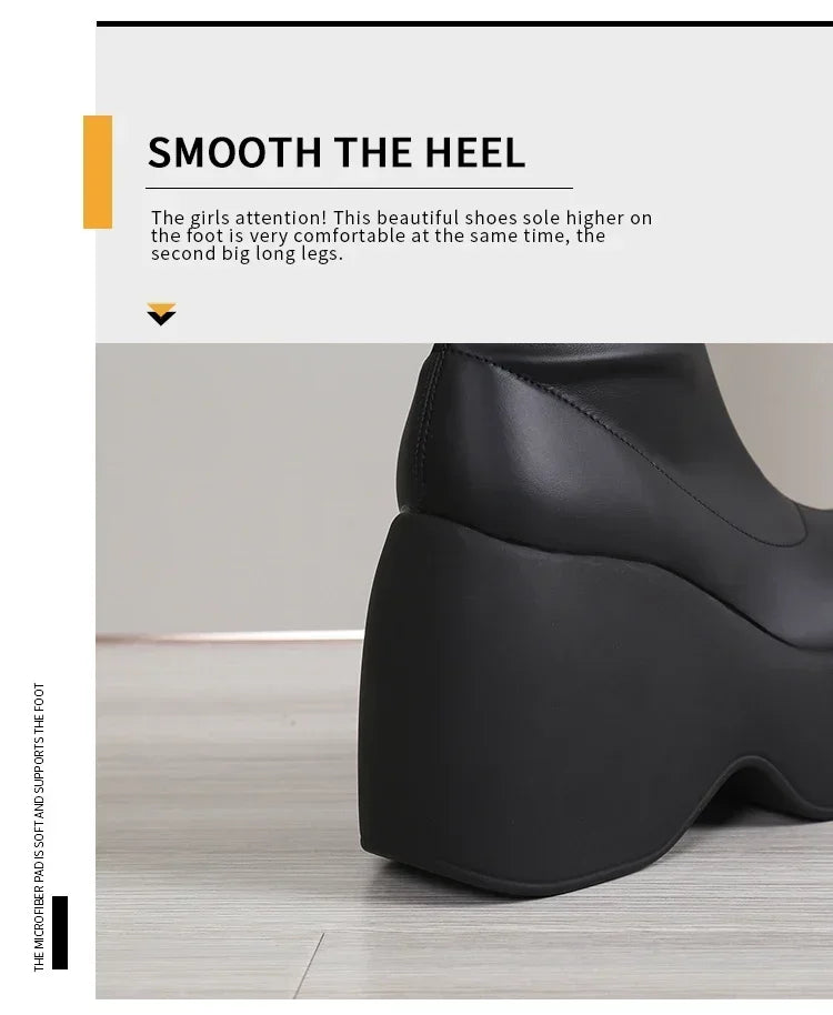 Karma Chunky Platform Ankle Boots