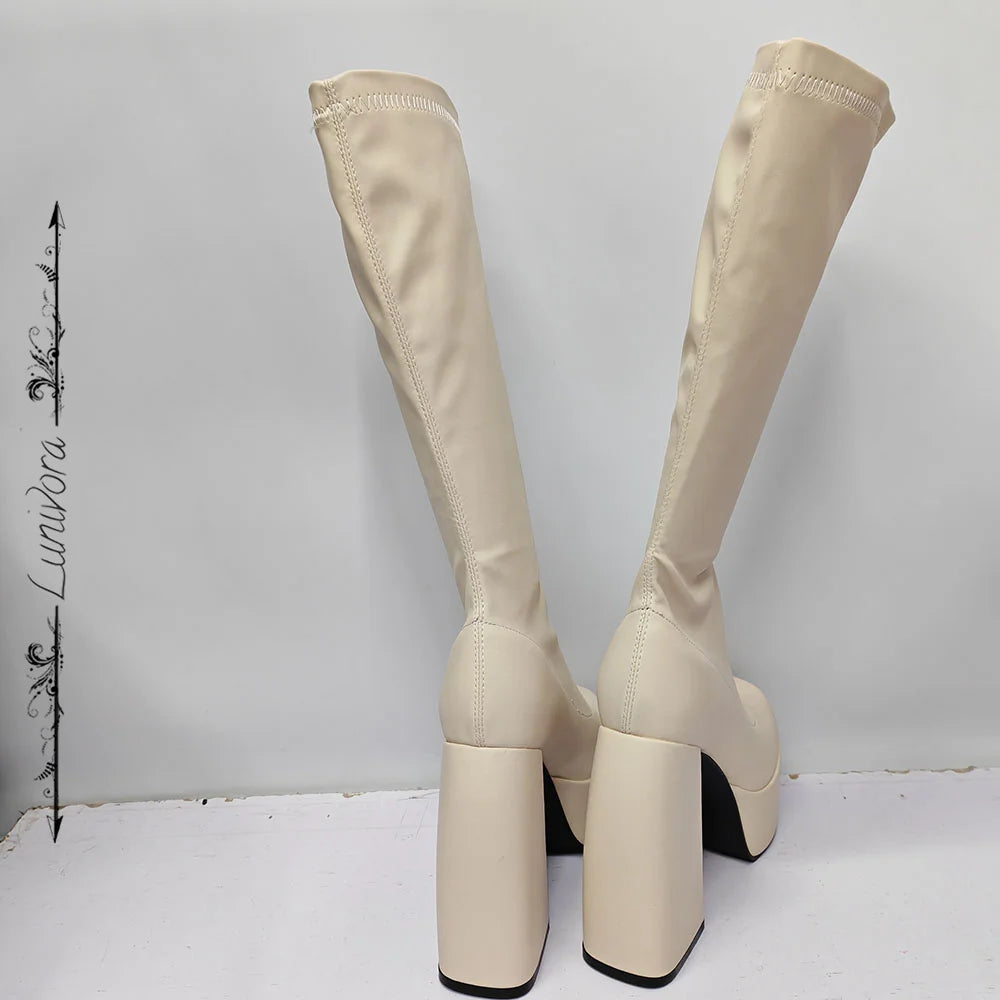 Lunaria Chunky Platform Boots