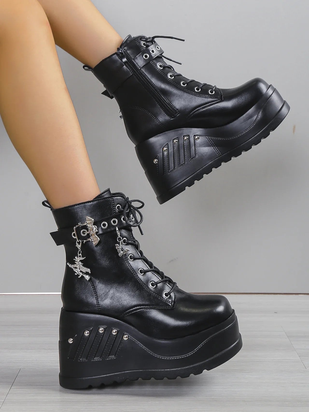 Dahlia Platform Heels Boots