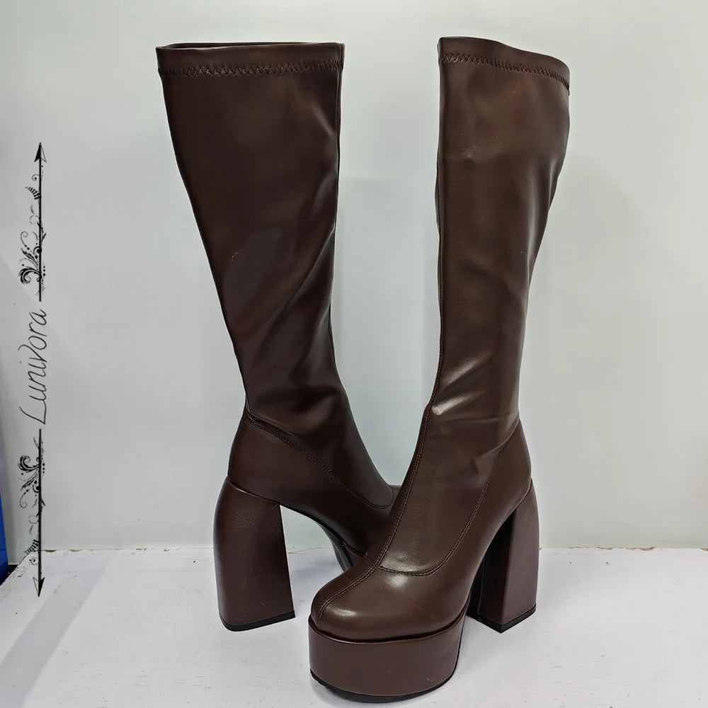 Lunaria Chunky Platform Boots