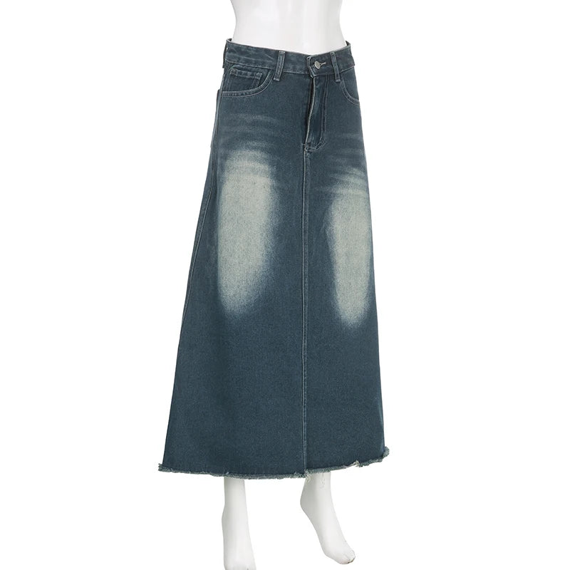Ruinstone Denim Skirt