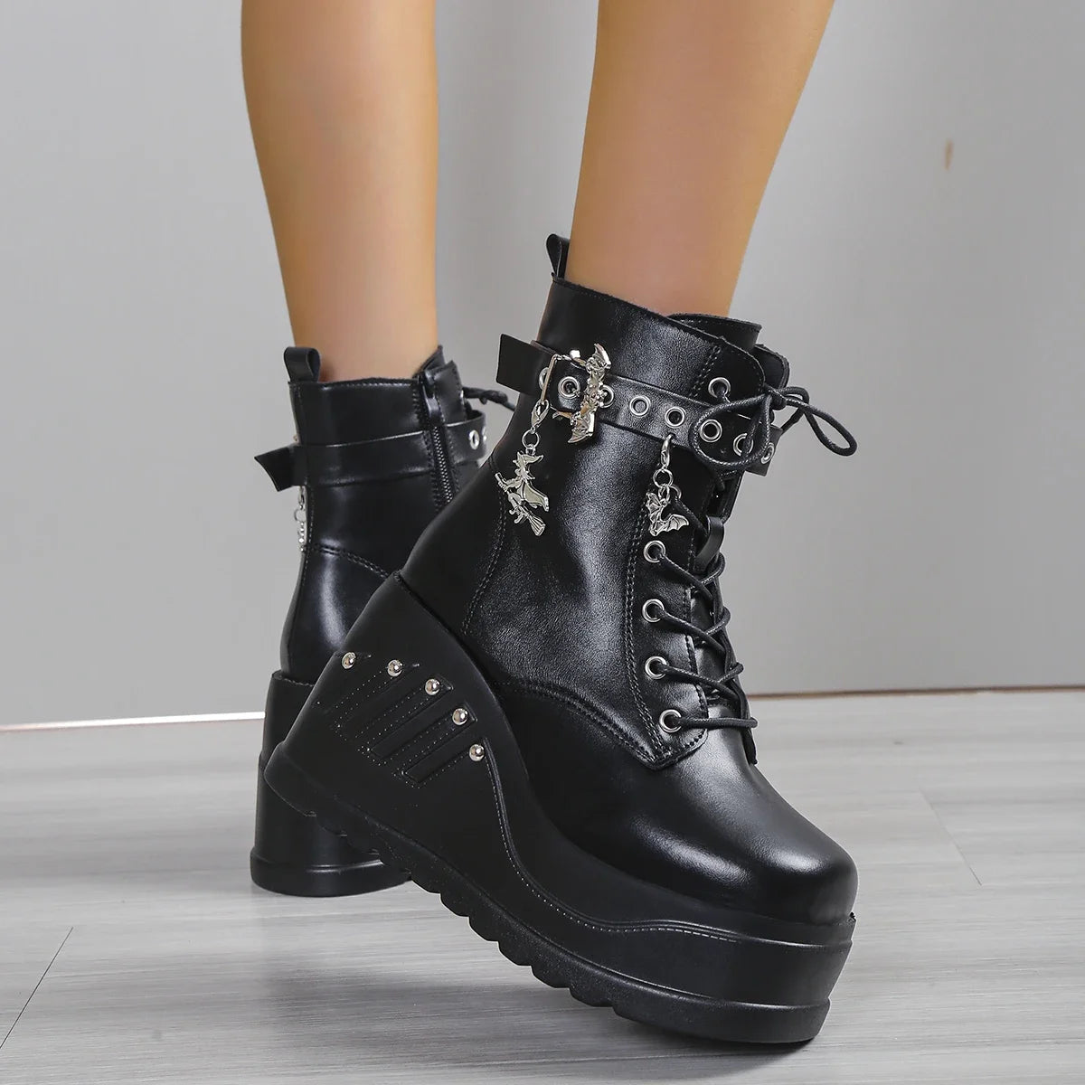 Dahlia Platform Heels Boots