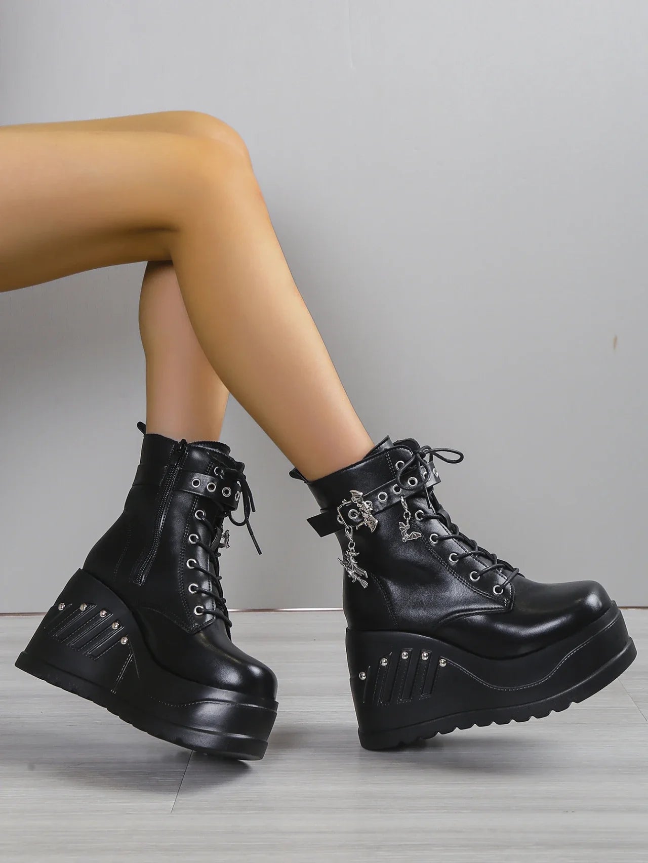 Dahlia Platform Heels Boots