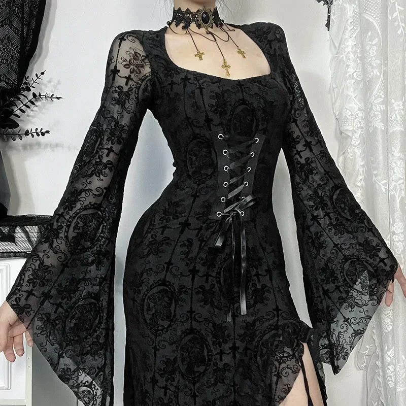 Funeral Waltz Flare Dress