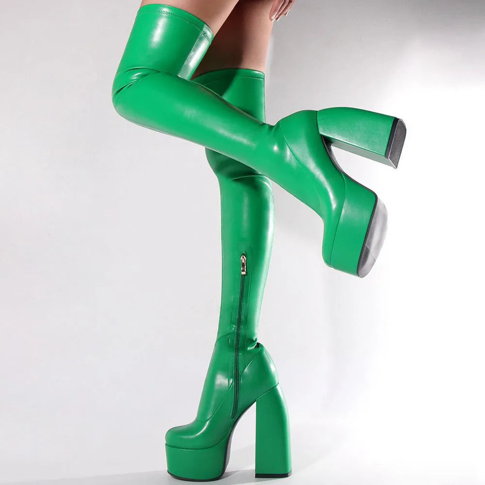Lunaria Chunky Platform Boots
