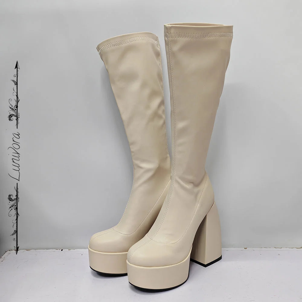 Lunaria Chunky Platform Boots