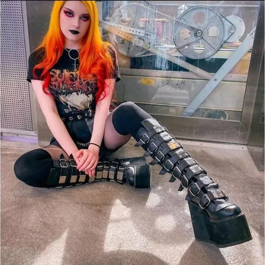 Eris High Heels Platform Boots
