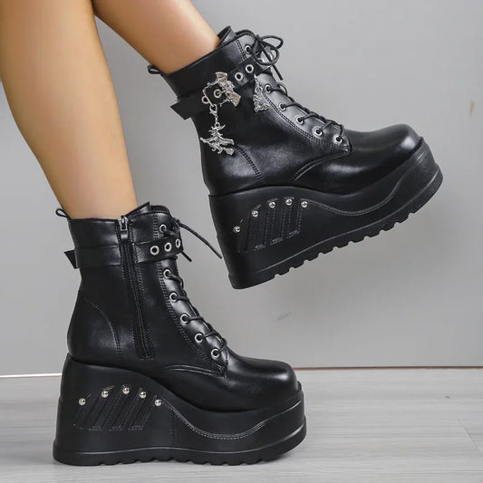 Dahlia Platform Heels Boots