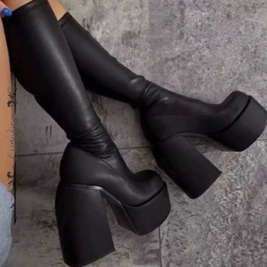 Lunaria Chunky Platform Boots