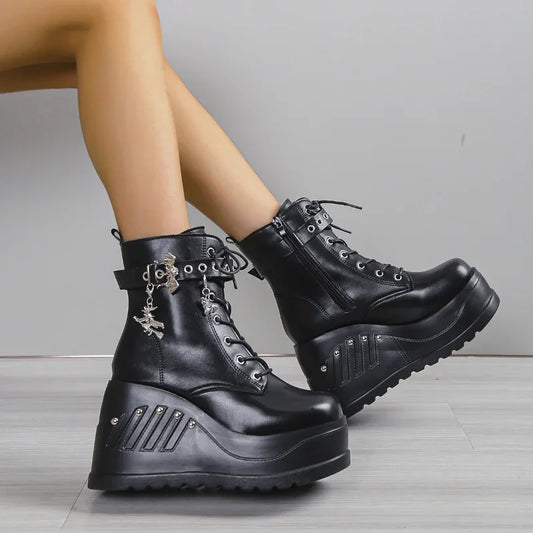 Dahlia Platform Heels Boots