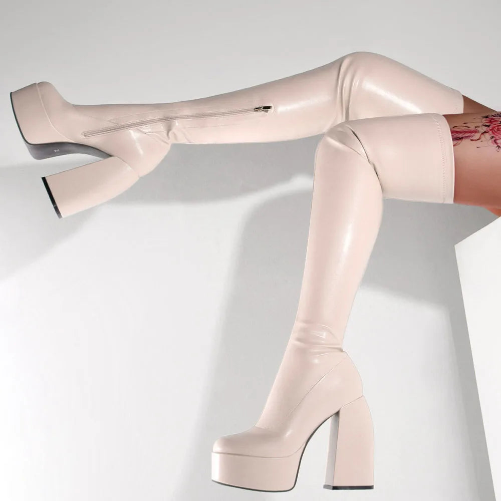 Lunaria Chunky Platform Boots